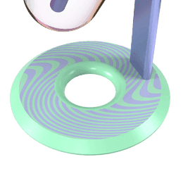 Khalifa x Stündenglass Gravity Pipe - Violet Sky / Mints Bottom