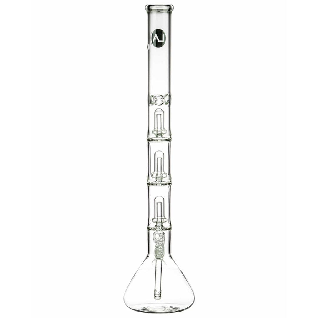 LA Pipes 24” 5mm Thick Triple Showerhead Perc Beaker Bong