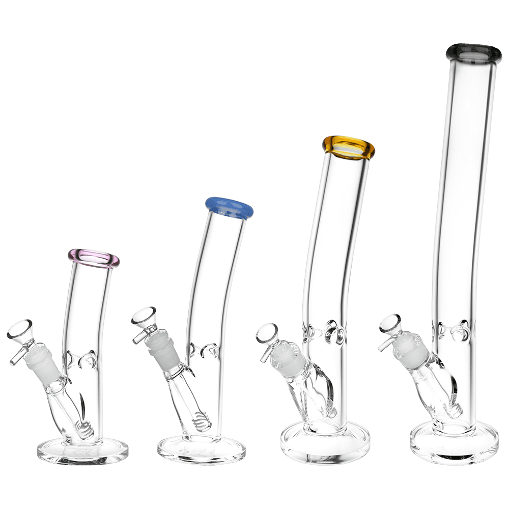 Classic Bent Neck Glass Straight Tube Bongs