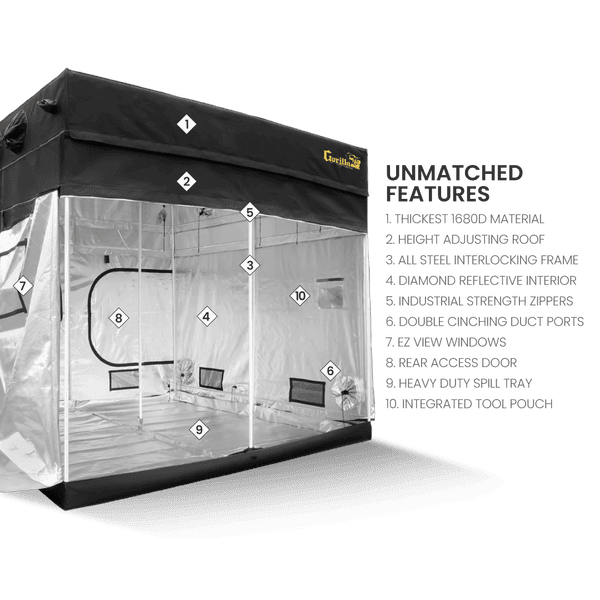 Gorilla Grow Tent 5 x 5 Unmatched Features