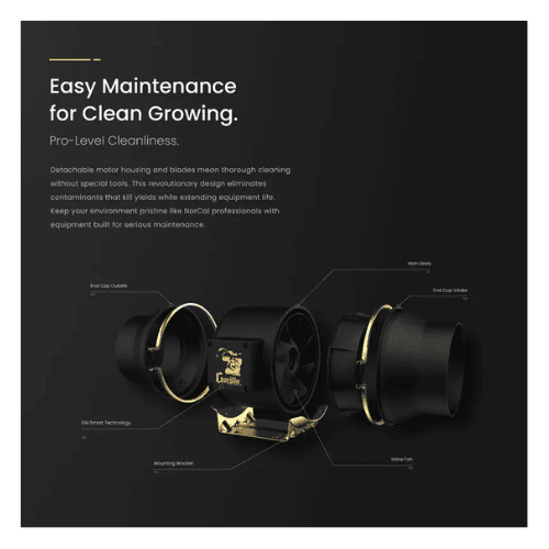 GXi 6 - Wireless Intelligent Inline Fan easy maintenance