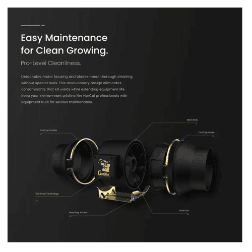 Gorilla GXi 4  Wireless Intelligent Inline Fan easy maintenance